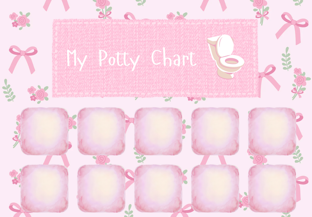 Potty Training Reward Chart - Pink (Printable)