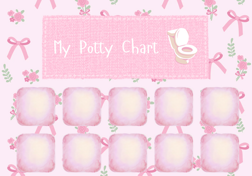 Potty Training Reward Chart - Pink (Printable)