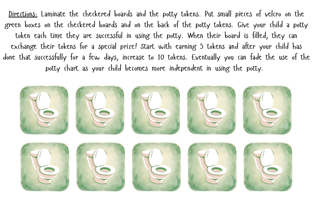 Potty Training Reward Chart (Printable)